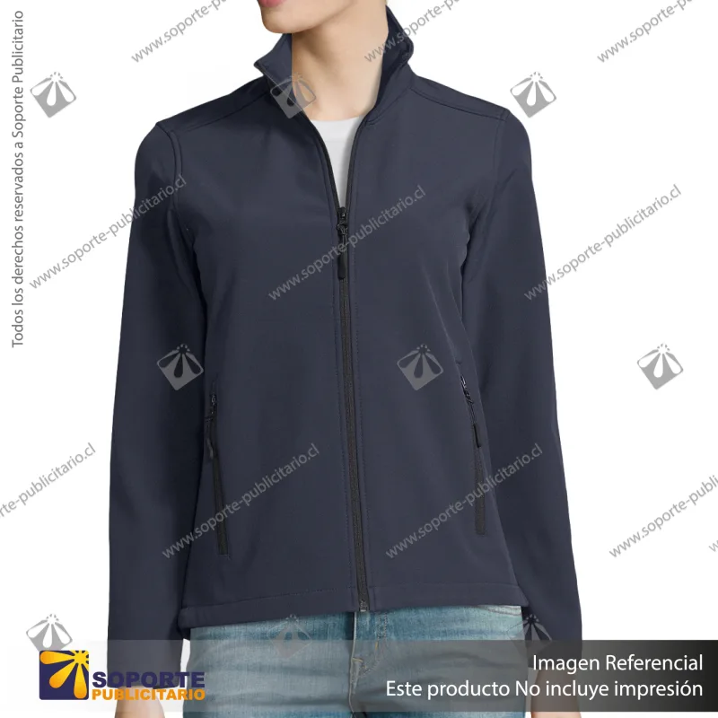 CHAQUETA SOFTSHELL RACE MUJER/S/AZUL
