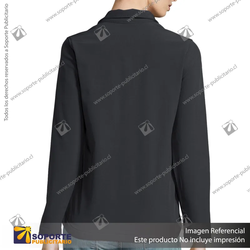 CHAQUETA SOFTSHELL RACE MUJER/2XL/NEGRO