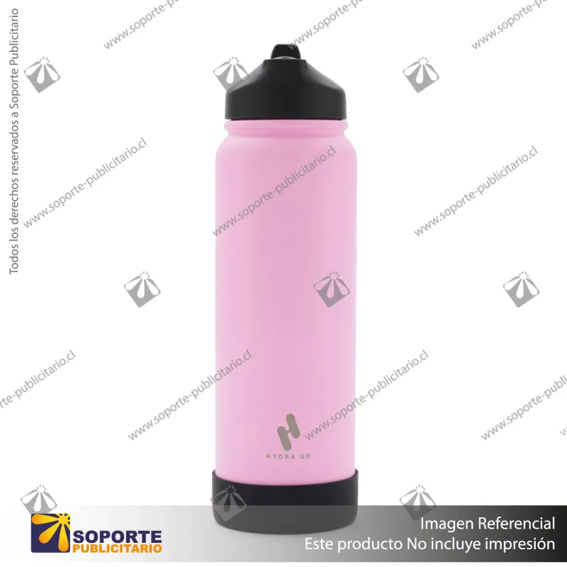 BOTELLA HYDRAGO 750 ML/ROSA/NEGRO