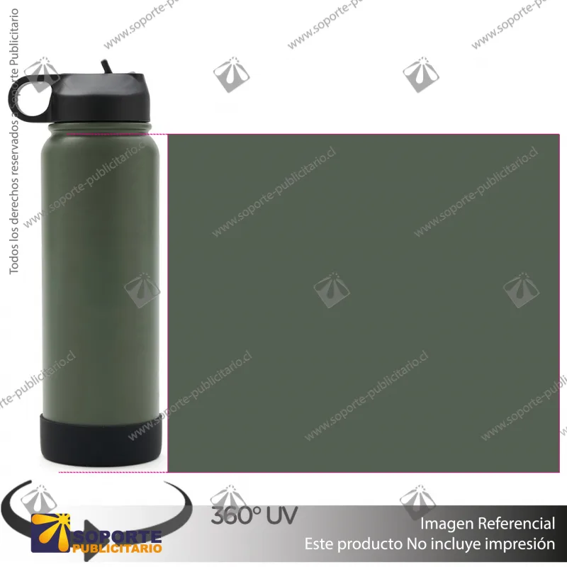 BOTELLA HYDRAGO 1200 ML/VERDE/NEGRO