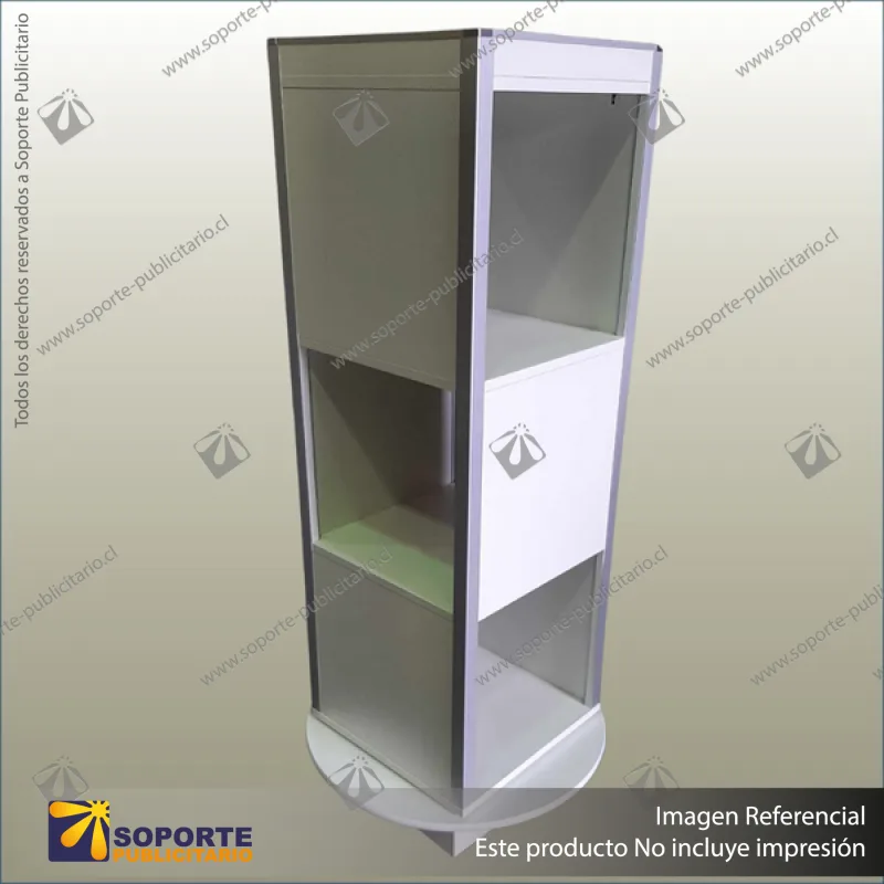 ROTATING OPEN DISPLAY TOWER BOX