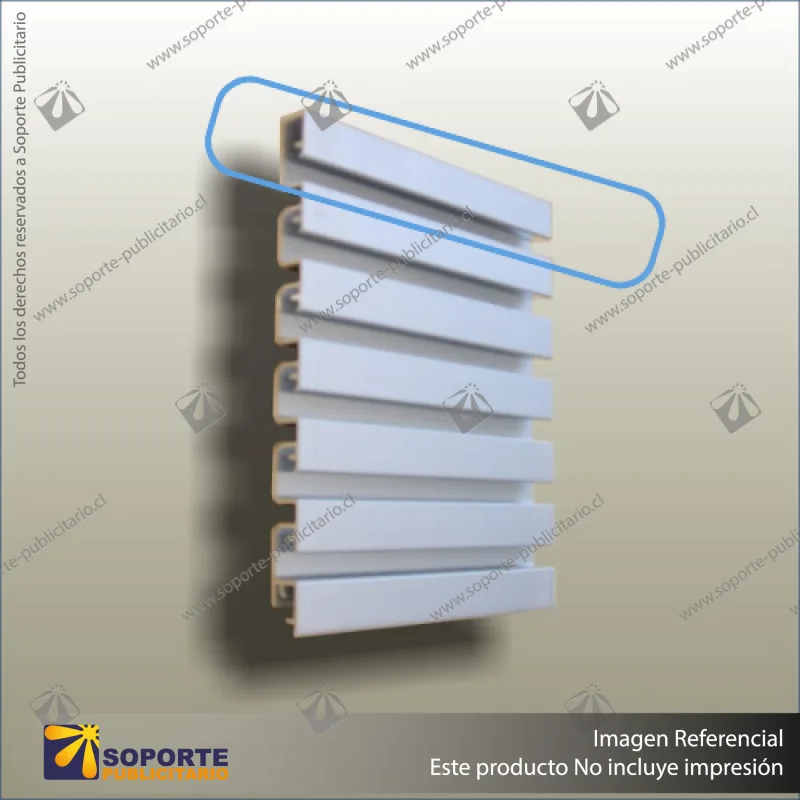 ALUMINIUM SLATWALL- 25MM TOP PLANK
