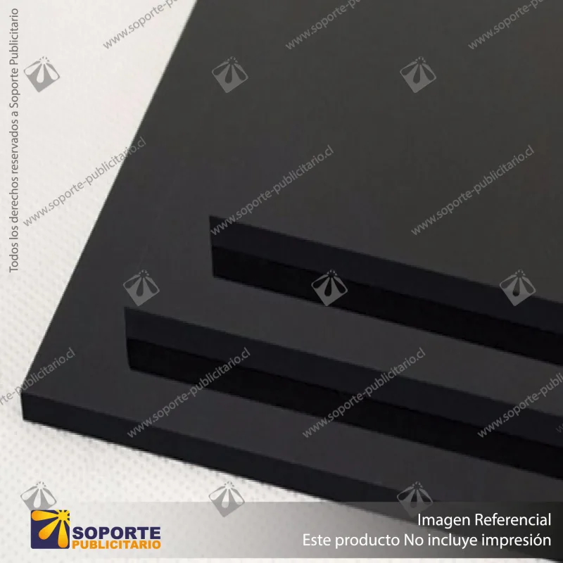 PLANCHA ACRILICA NEGRO - 1850 MM - 1250 MM - 3 MM