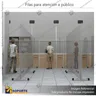 BIOMBO SEPARADOR AMBIENTES PA 10 MM SIN MARCO 105*200 CMS TRANSPARENTE CON RUEDAS, foto 5