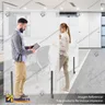 BIOMBO SEPARADOR AMBIENTES PA 10 MM SIN MARCO 70*200 CMS TRANSPARENTE CON RUEDAS, foto 4