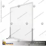 BIOMBO SEPARADOR AMBIENTES PA 6 MM CON MARCO PVC 210*200 CMS COLOR OPAL CON TOPES REGULABLES, foto 1