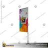MASTIL RECTO ALUMINIO 220*70 CMS PARA BANDERA PUBLICITARIA (C15), foto 4