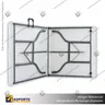 MESA PUBLICITARIA PLEGABLE TIPO MALETA 180*75*74 CMS, foto 3