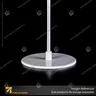 PORTA GRAFICA MINI T EXTENSIBLE MEDIDA AJUSTABLE 19.5*30 A 53 CMS CON PINZAS Y BASE REDONDA DE ABS, foto 10