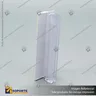 PORTA STOPPER FLEXIBLE CON ADHESIVO 75*20*25 MM ESPESOR GRAFICA 2-3 MM, foto 5