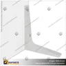SEPARADOR DE MESON ACRILICO 4 MM 80*58 CMS HORIZONTAL CON VENTANILLA CON ESCUADRA ABS PARA ARMADO, foto 4