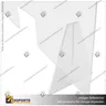 SEPARADOR DE MESON ACRILICO 4 MM 80*58 CMS HORIZONTAL SIN VENTANILLA CON ENSAMBLE ACRILICO, foto 2