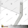 SEPARADOR DE MESON ACRILICO 4 MM 80*58 CMS HORIZONTAL SIN VENTANILLA CON ESCUADRA ABS PARA ARMADO, photo 5