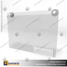 TARJETERO EN PORTA GRAFICA ACRILICO A4 (21*29.7 CMS) FORMATO MURO HORIZONTAL 2 MM, foto 3