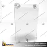 TARJETERO EN PORTA GRAFICA ACRILICO A4 (21*29.7 CMS) FORMATO MURO VERTICAL 2 MM, foto 6