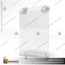 TARJETERO EN PORTA GRAFICA ACRILICO A5 (14.8*21 CMS) FORMATO MURO VERTICAL 1.5 MM, foto 2