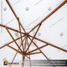 ESTRUCTURA MADERA SOMBRILLA QUITASOL PUBLICITARIO 360 CMS, foto 1