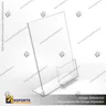 PORTA FOLLETO EN PORTA GRAFICA ACRILICO A4 (21*29.7 CMS) FORMATO L VERTICAL 2 MM, foto 1