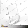 PORTA FOLLETO EN PORTA GRAFICA ACRILICO A5 (14.8*21 CMS) FORMATO L VERTICAL 3 MM, photo 1