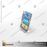 PORTA FOLLETO EN PORTA GRAFICA ACRILICO A5 (14.8*21 CMS) FORMATO L VERTICAL 3 MM, photo 4