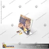 TARJETERO EN PORTA GRAFICA ACRILICO A4 (21*29.7 CMS) FORMATO L HORIZONTAL 2 MM, foto 1