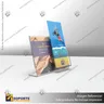 PORTA FOLLETO EN PORTA GRAFICA ACRILICO A5 (14.8*21 CMS) FORMATO L HORIZONTAL 1.5 MM, foto 1