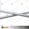 CONECTOR X ALUMINIO CUADRADO PARA PANEL ARAÑA TEXTIL RECTO, foto 1
