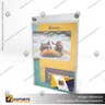 PORTA GRAFICA ACRILICO CON TARJETERO A4 (21*29.7 CMS) MURO VERTICAL 2 MM + SET EMBELLECEDOR, photo 4