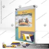 PORTA GRAFICA ACRILICO CON TARJETERO A4 (21*29.7 CMS) MURO VERTICAL 2 MM + SET EMBELLECEDOR, photo 6