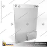 PORTA GRAFICA ACRILICO CON PORTA FOLLETO A4 (21*29.7 CMS) MURO VERTICAL 2 MM + SET EMBELLECEDOR, foto 1