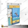 PORTA GRAFICA ACRILICO CON PORTA FOLLETO A5 (14.8*21 CMS) MURO VERTICAL 2 MM + SET EMBELLECEDOR, foto 3