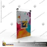 PORTA GRAFICA ACRILICO A6 (10.5*14.8 CMS) FORMATO MURO VERTICAL 1.5 MM + SET EMBELLECEDORES, foto 10