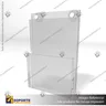 PORTA GRAFICA ACRILICO CON PORTA FOLLETO A6 (10.5*14.8 CMS) MURO VERTICAL 2 MM + VENTOSAS, foto 6