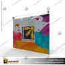PORTA GRAFICA ACRILICO A4 (21*29.7 CMS) FORMATO MURO HORIZONTAL 2.0 MM + SET EMBELLECEDORES, foto 2