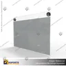 PORTA GRAFICA ACRILICO A5 (14.8*21 CMS) FORMATO MURO HORIZONTAL 1.5 MM + SET EMBELLECEDORES, foto 7