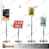 PORTA GRAFICA MARCO CLIP ALUMINIO CON PEDESTAL AJUSTABLE FORMATO A3 (29.7*42 CMS) (C10), foto 1