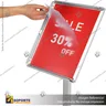 PORTA GRAFICA MARCO CLIP ALUMINIO CON PEDESTAL AJUSTABLE FORMATO A3 (29.7*42 CMS) (C10), foto 5
