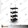 EXHIBIDOR MODULAR PARA PRODUCTOS 40*60 CMS PAYLOADER SISTEMA ENSAMBLE BANDEJA NEGRA, foto 1