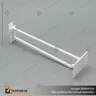 GANCHERA ABS BLANCA DOBLE CON PORTAPRECIO 8 TW8, foto 1