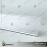 FLEJERA TIPO L CON ADHESIVO TRANSPARENTE 40X1300MM, foto 1