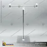 SOPORTE T METAL CON PINZAS ACRILICAS, foto 1