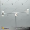 SOPORTE T METAL CON PINZAS ACRILICAS, foto 2