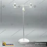 SOPORTE T CON PINZA ACRILICA Y VARILLA EXPANDIBLE, foto 1