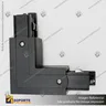 CONECTOR RIEL ENERGIZADO TRIFASICO TIPO L NEGRO, foto 4