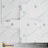 CONECTOR RIEL ENERGIZADO TRIFASICO TIPO X BLANCO, foto 3