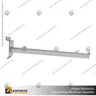 SOPORTE DE REPISA A PANEL RANURADO CON VENTOSAS 30 CM, foto 2