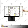 PANEL MENU SLIM BOX 1 CARA A3 CON PEDESTAL (312X427) COLOR NEGRO, foto 1