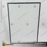 PANEL MENU SLIM BOX 1 CARA A3 CON PEDESTAL (312X427) COLOR NEGRO, foto 2