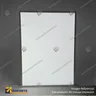 PANEL MENU SLIM BOX 1 CARA A3 CON PINES (312X427) COLOR PLATEADO, foto 2