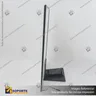 PANEL MENU SLIM BOX 1 CARA A2 CON PEDESTAL (435X600) COLOR NEGRO, foto 4